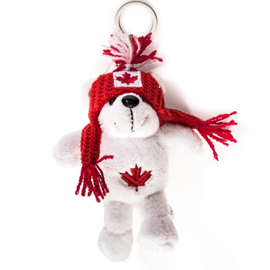 KEYRING CANADA PLUSH BEAR